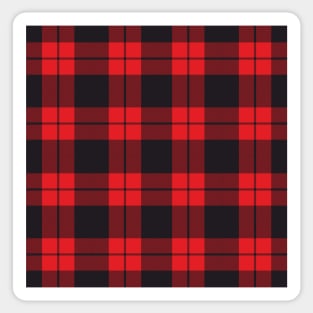 Buffalo Plaid Checkered Christmas Holiday Pattern Sticker